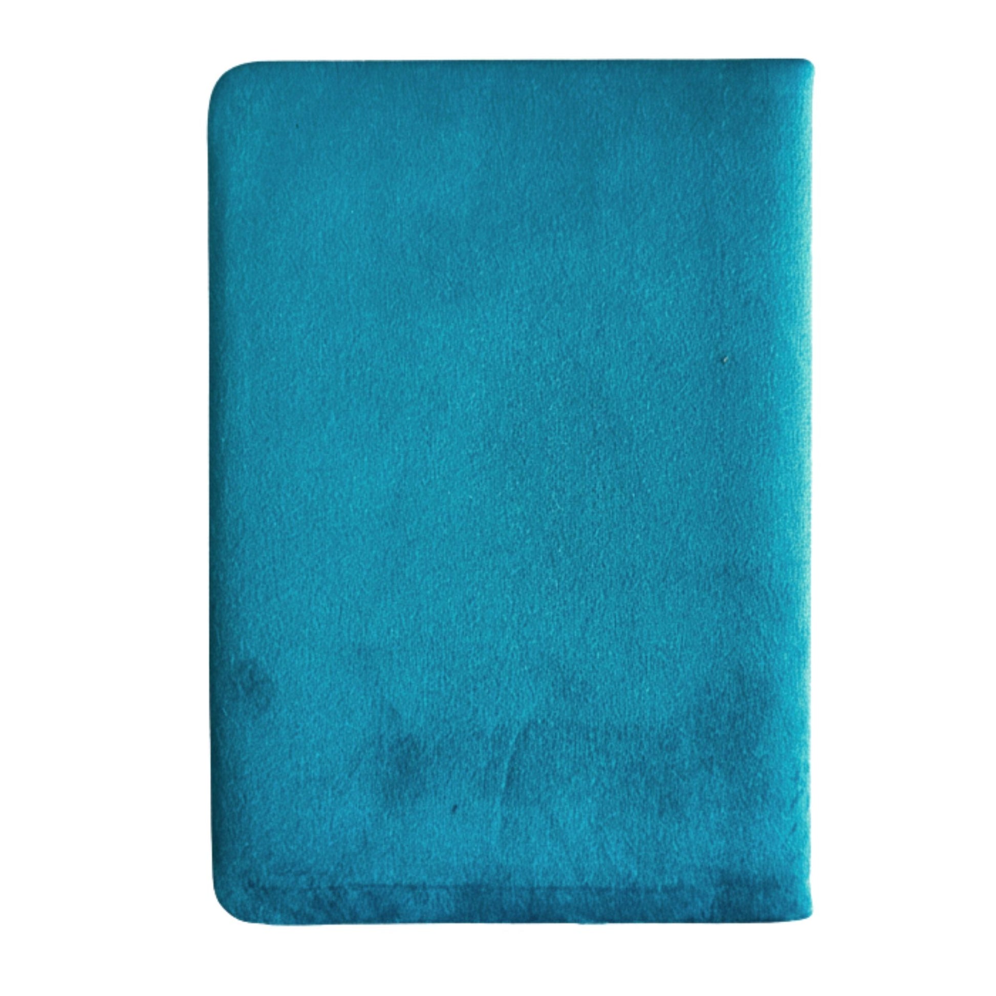 Light Blue Velvet Notebook - 80 pages - Embrace The Journey AW Dropship UK