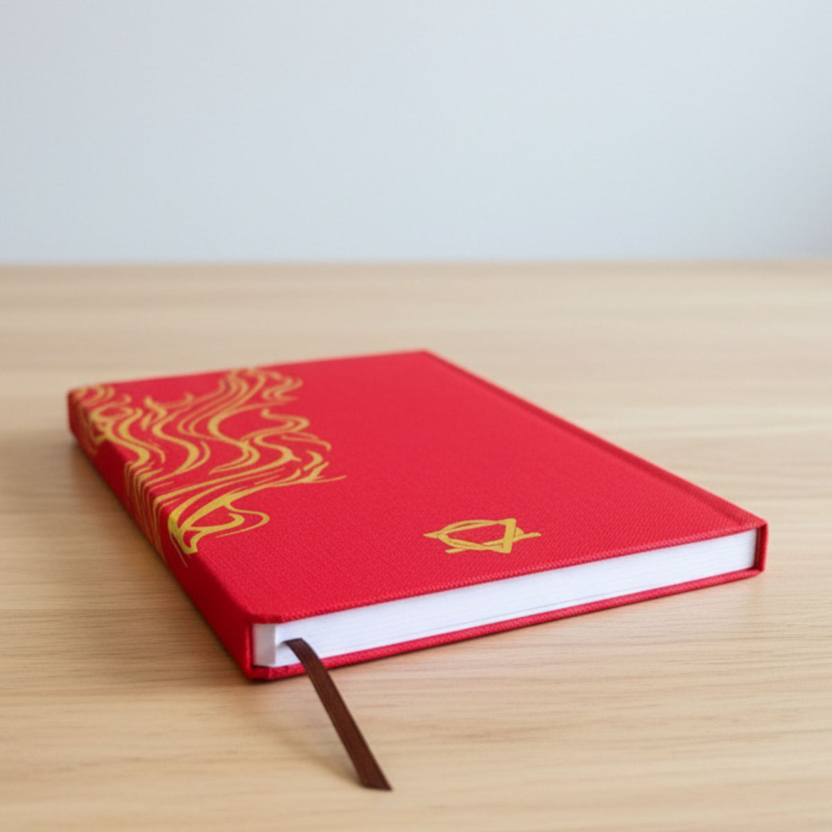 Red Wellness Journal - 120 pages - Golden Mandala and Lotus AW Dropship UK
