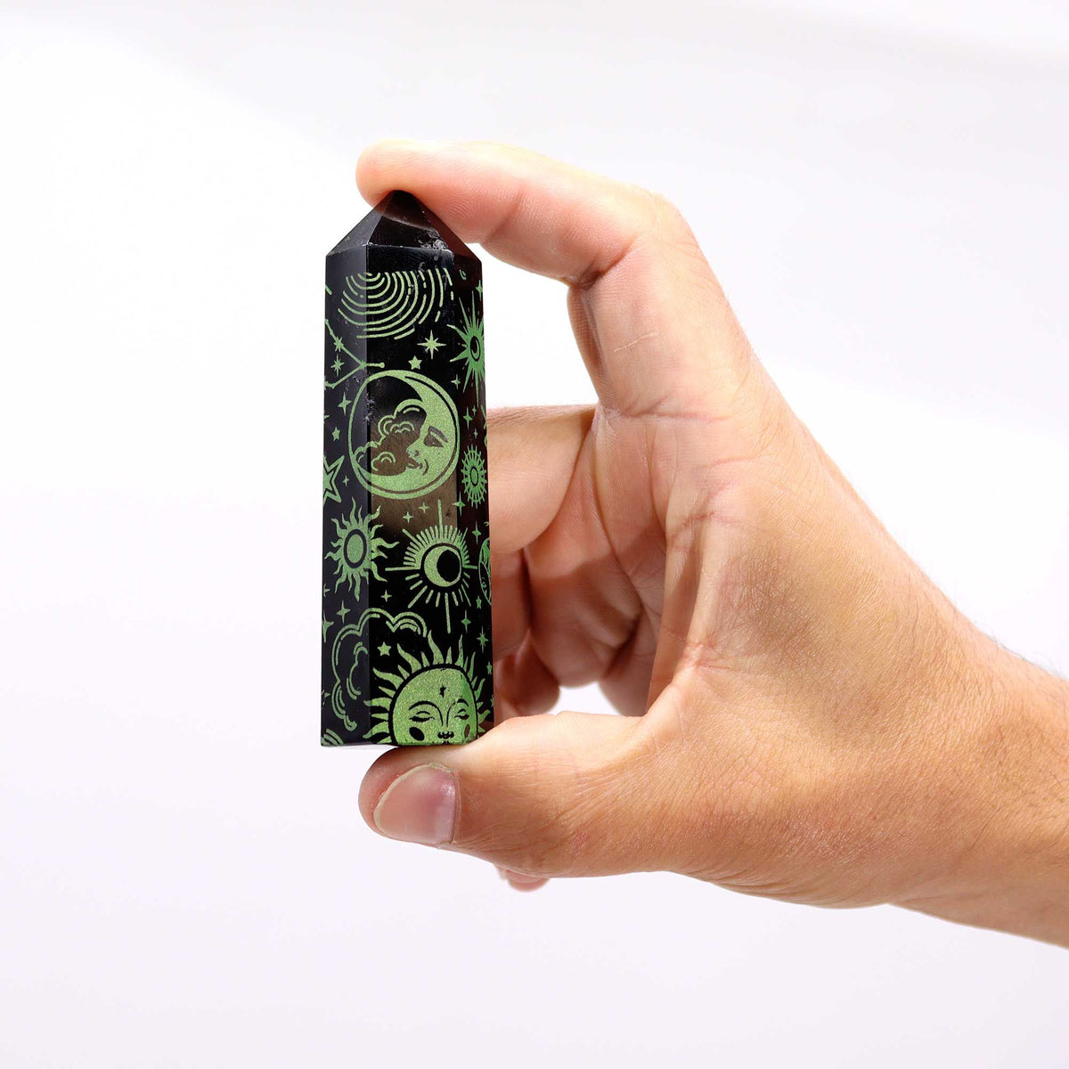 Black Obsidian Point - Mystic Story - Forest Green AW Dropship UK