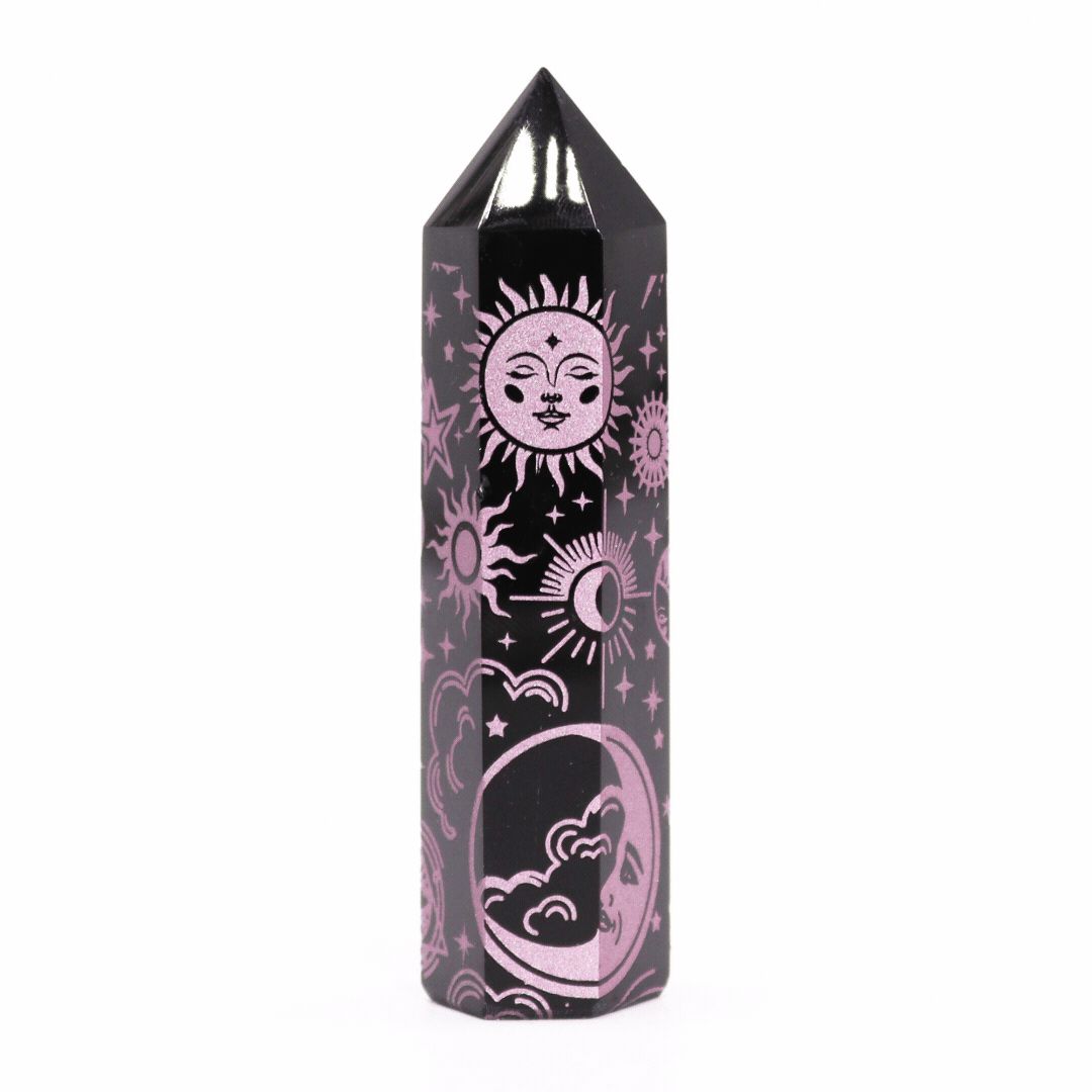Black Obsidian Point - Mystic Story - Rose Pink AW Dropship UK
