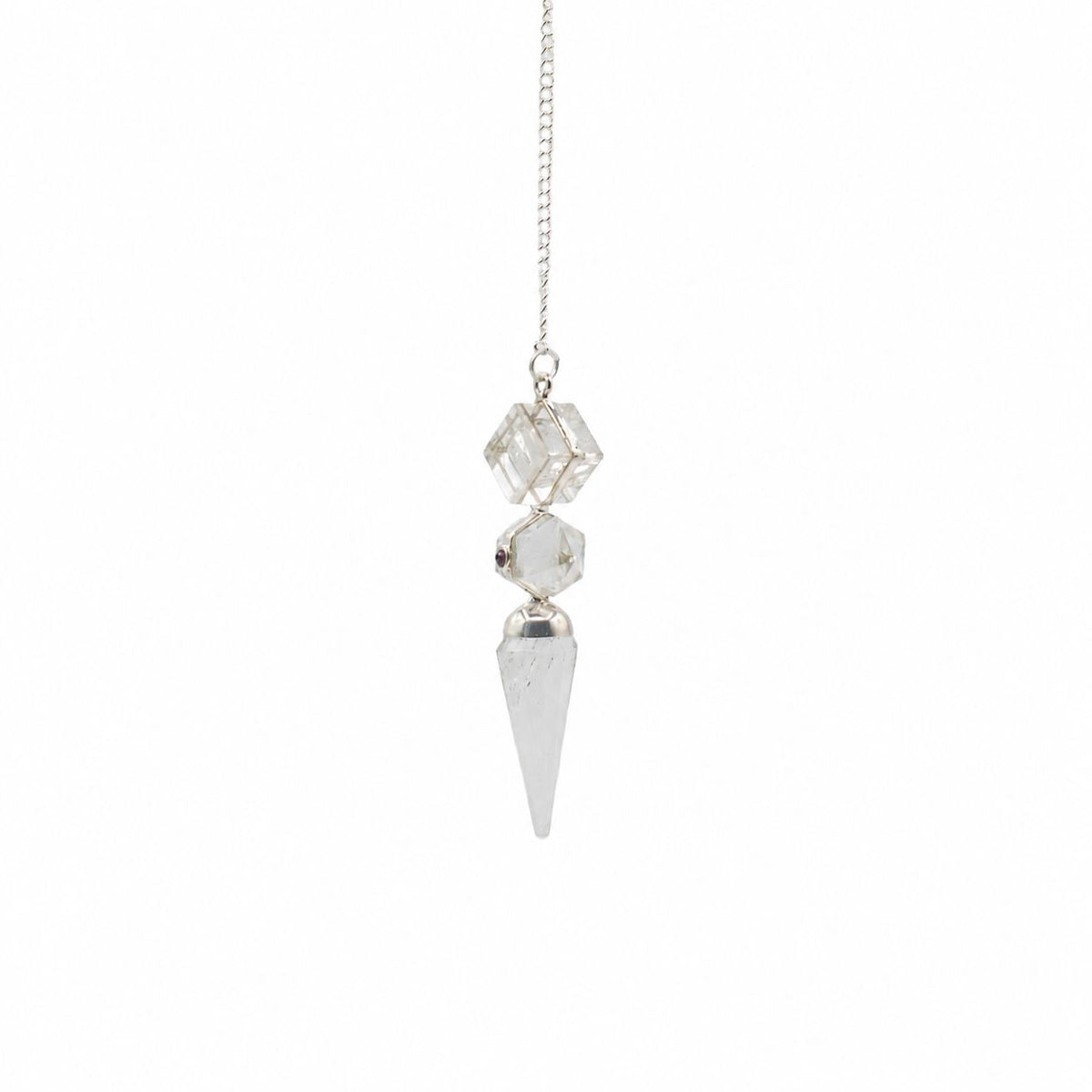 The Architect of Clarity - Three Piece Pendulum - Crystal Quartz AW Dropship UK
