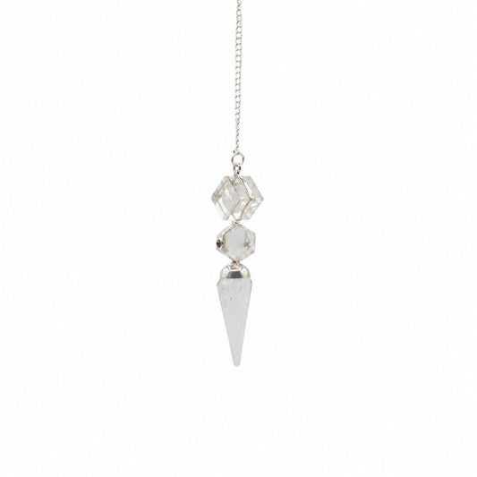 The Architect of Clarity - Three Piece Pendulum - Crystal Quartz AW Dropship UK