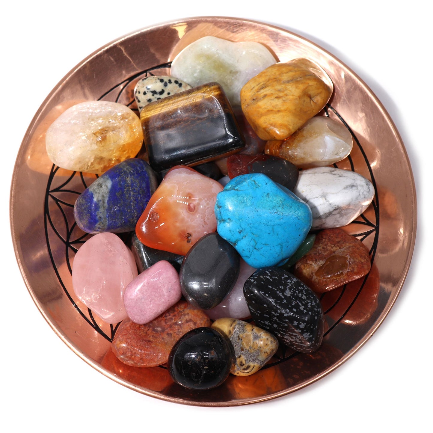 Lucky Dip Mixed Tumble Stones - o.5kg (aprox. 25 stones) AW Dropship UK