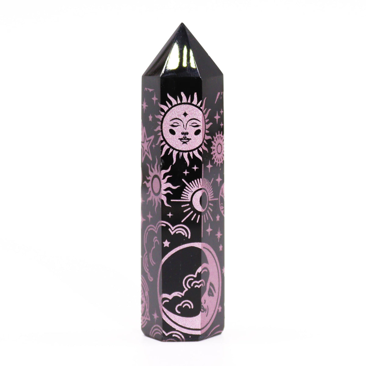 Black Obsidian Point - Mystic Story - Rose Pink AW Dropship UK