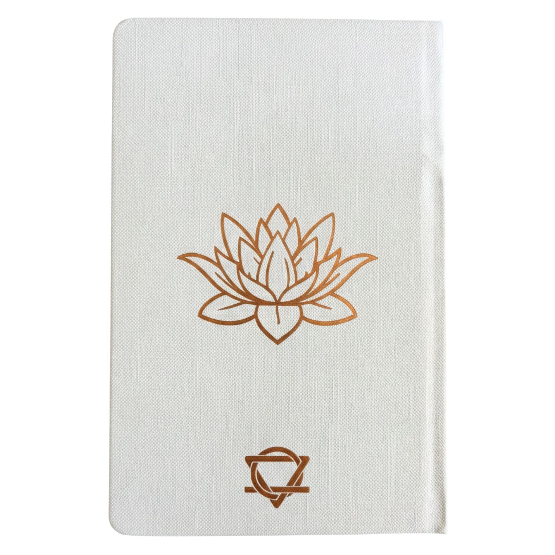 White Wellness Journal - 120 pages - Rose Gold Tree of Life AW Dropship UK