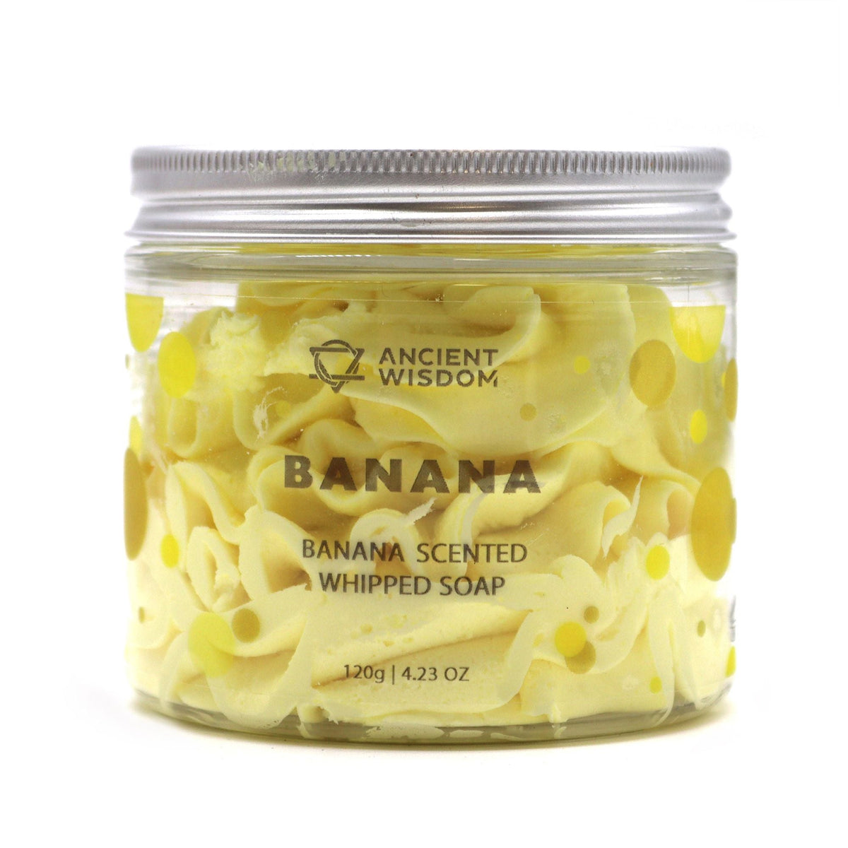 Banana whipped soap made in the UK