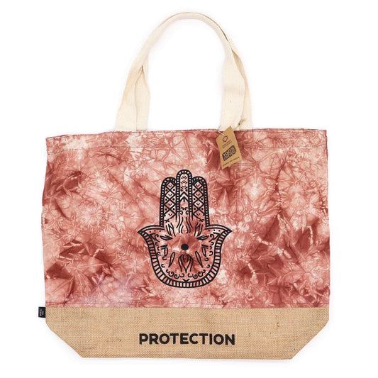 All Natural Bag - Terracotta Stonewash - Hamsa - Protection AW Dropship UK