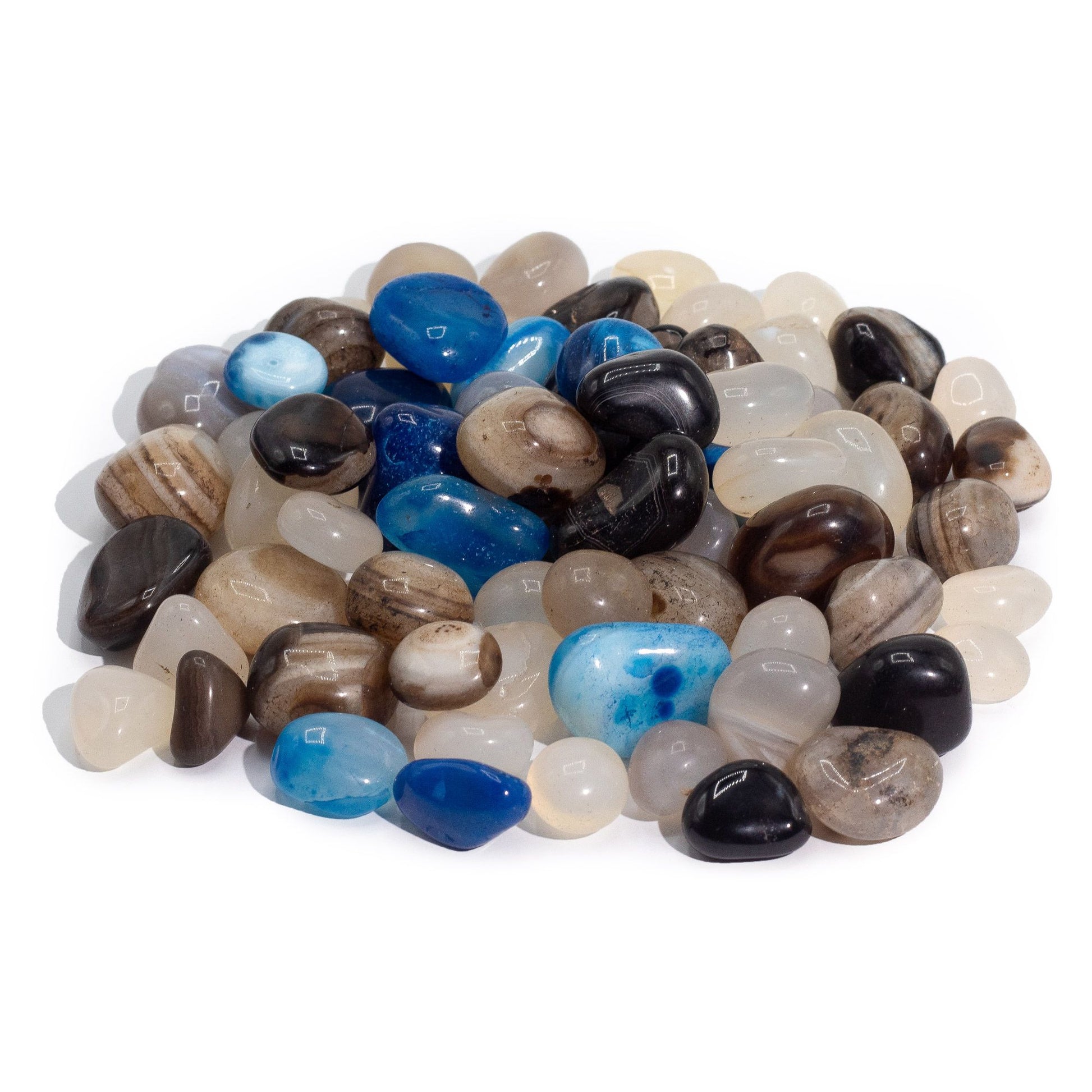 Bulk Mixed Agate - 1kg (aprox. 70 stones) AW Dropship UK
