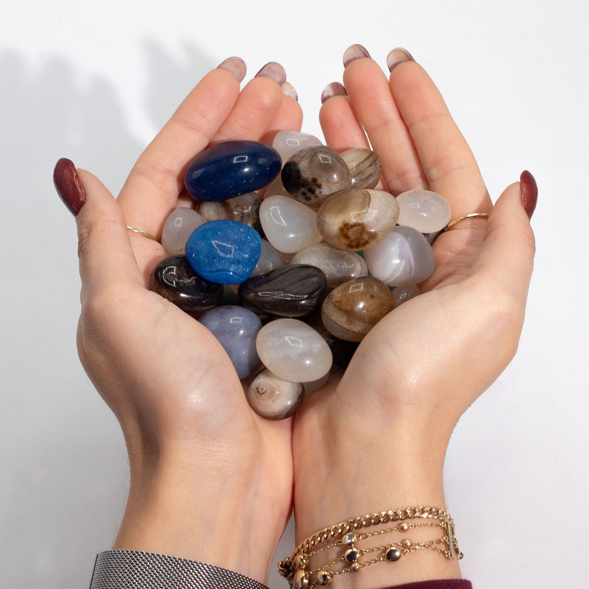 Bulk Mixed Agate - 1kg (aprox. 70 stones) AW Dropship UK