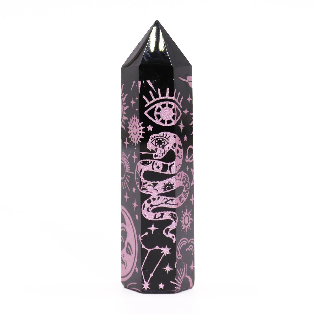 Black Obsidian Point - Mystic Story - Rose Pink AW Dropship UK