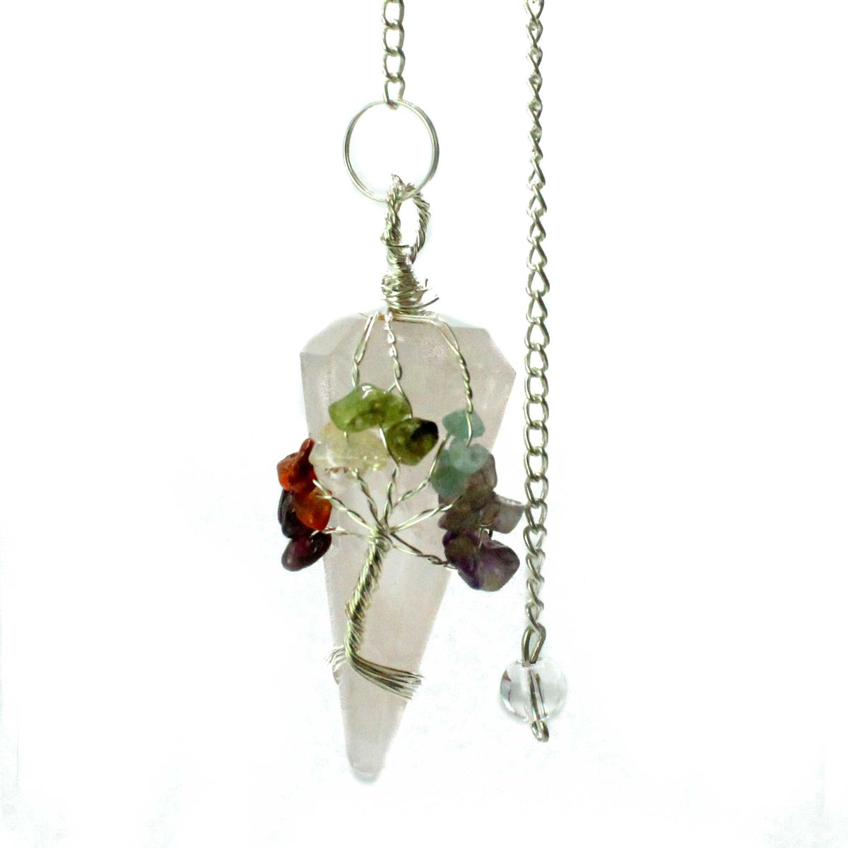 Magic Pendulum - Seven Chakra - Rose Quartz AW Dropship UK