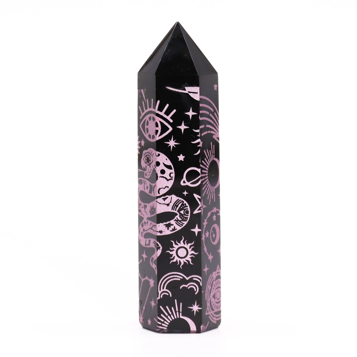Black Obsidian Point - Mystic Story - Rose Pink AW Dropship UK