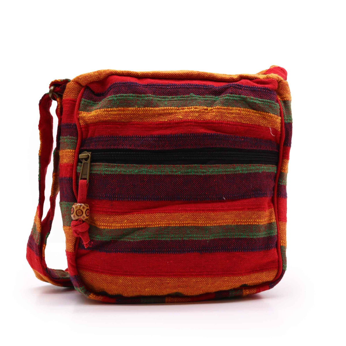 Lrg Nepal Sling Bag  (Adjustable Strap)  - Sunset Reds AW Dropship UK