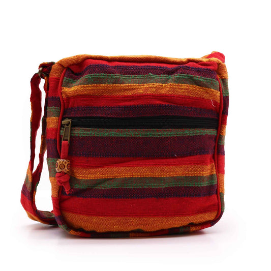 Lrg Nepal Sling Bag  (Adjustable Strap)  - Sunset Reds AW Dropship UK