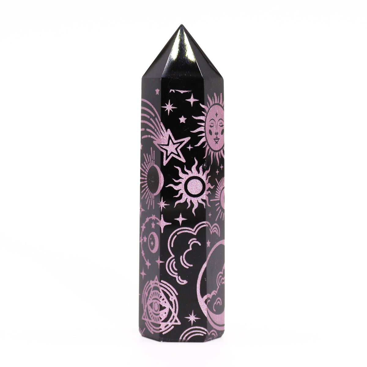 Black Obsidian Point - Mystic Story - Rose Pink AW Dropship UK