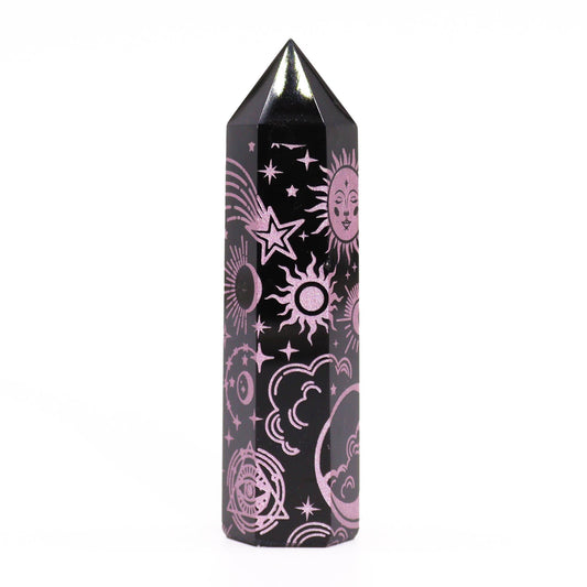 Black Obsidian Point - Mystic Story - Rose Pink AW Dropship UK