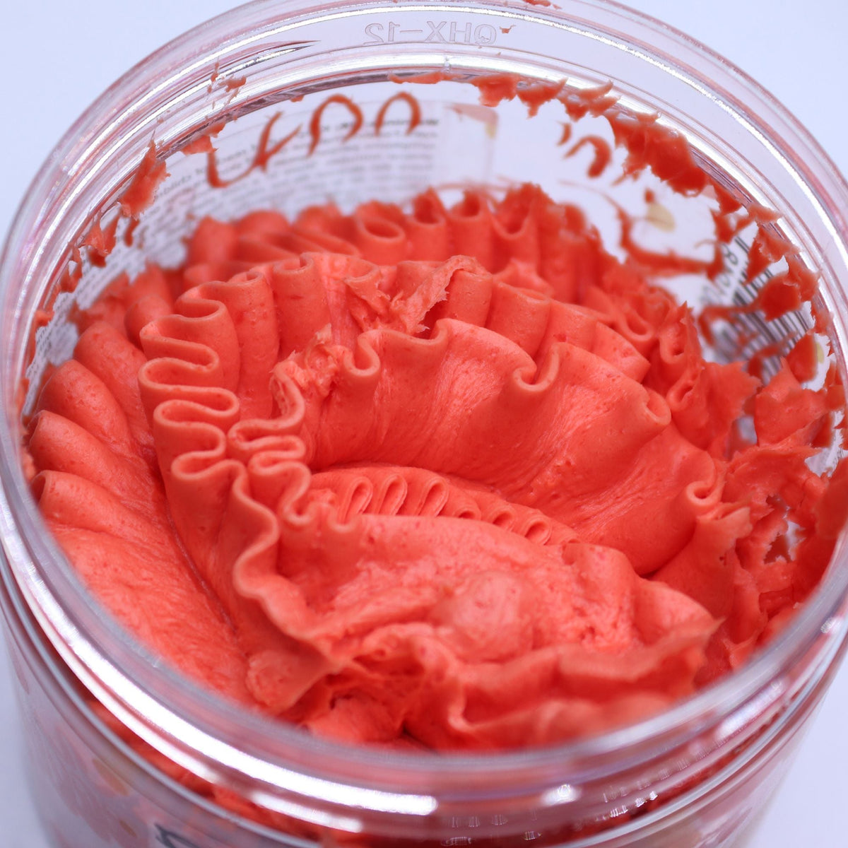 Peach scented whipped soap