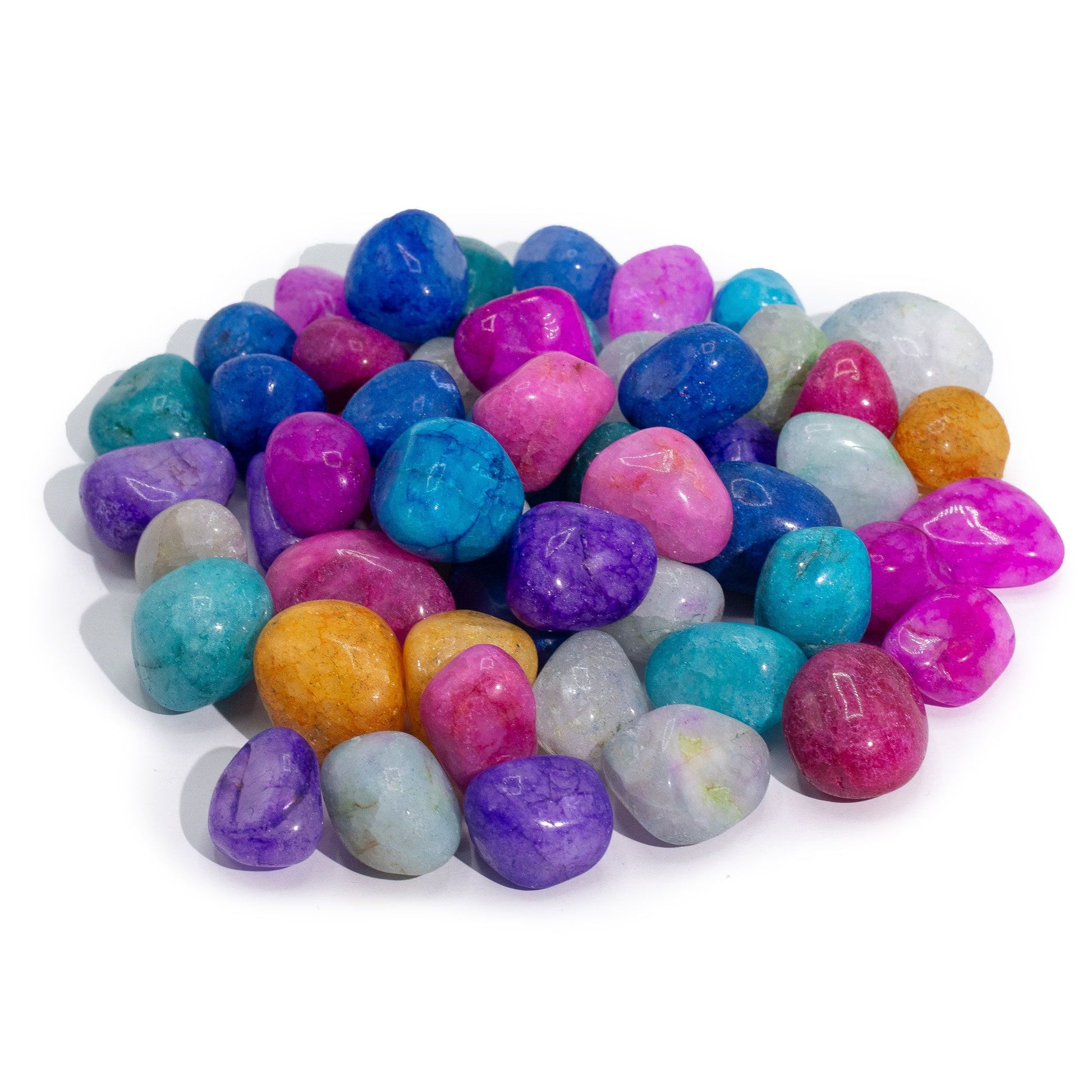 Bulk Treated Mixed Crackle Quatz- 1kg (aprox. 70 stones) AW Dropship UK