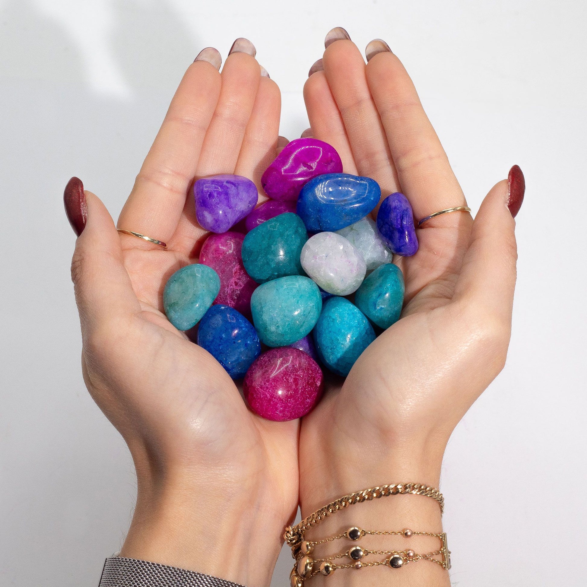 Bulk Treated Mixed Crackle Quatz- 1kg (aprox. 70 stones) AW Dropship UK