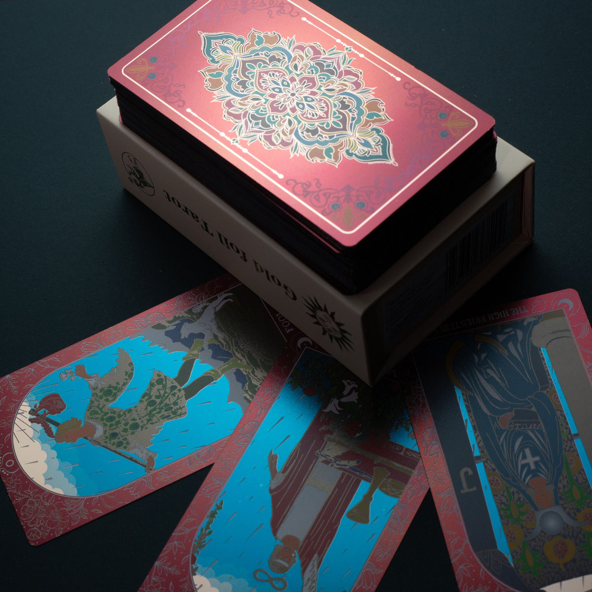Pink Box Ruby Foil Tarot Card Gift Box Set - with booklet AW Dropship UK