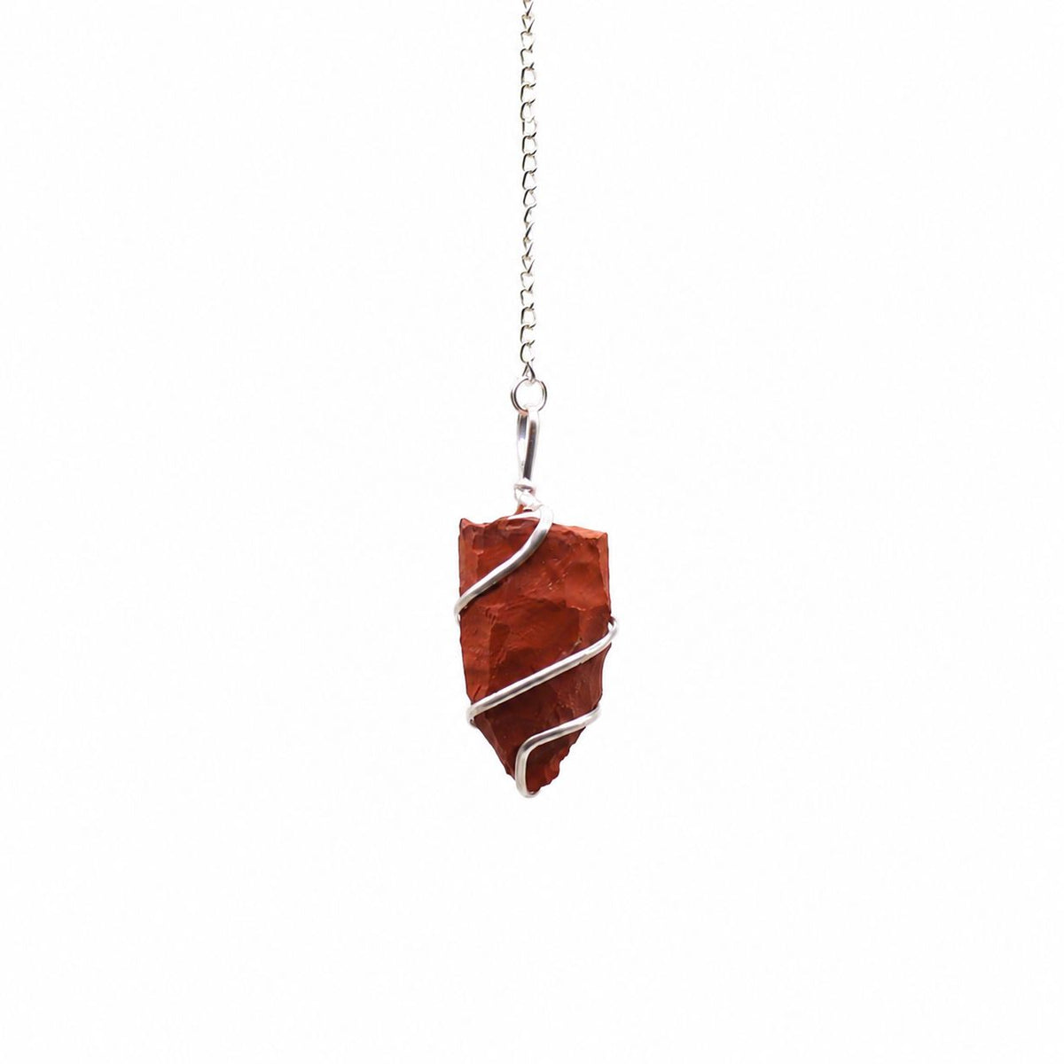 Raw Gemstone Pendulum - Red Jasper AW Dropship UK