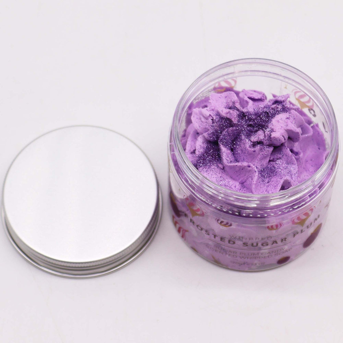 Frosted Sugar Plum festive whipped soap