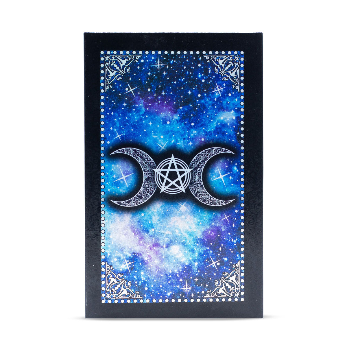 Blue Foil Tarot Card Set - Moon Face - with booklet AW Dropship UK