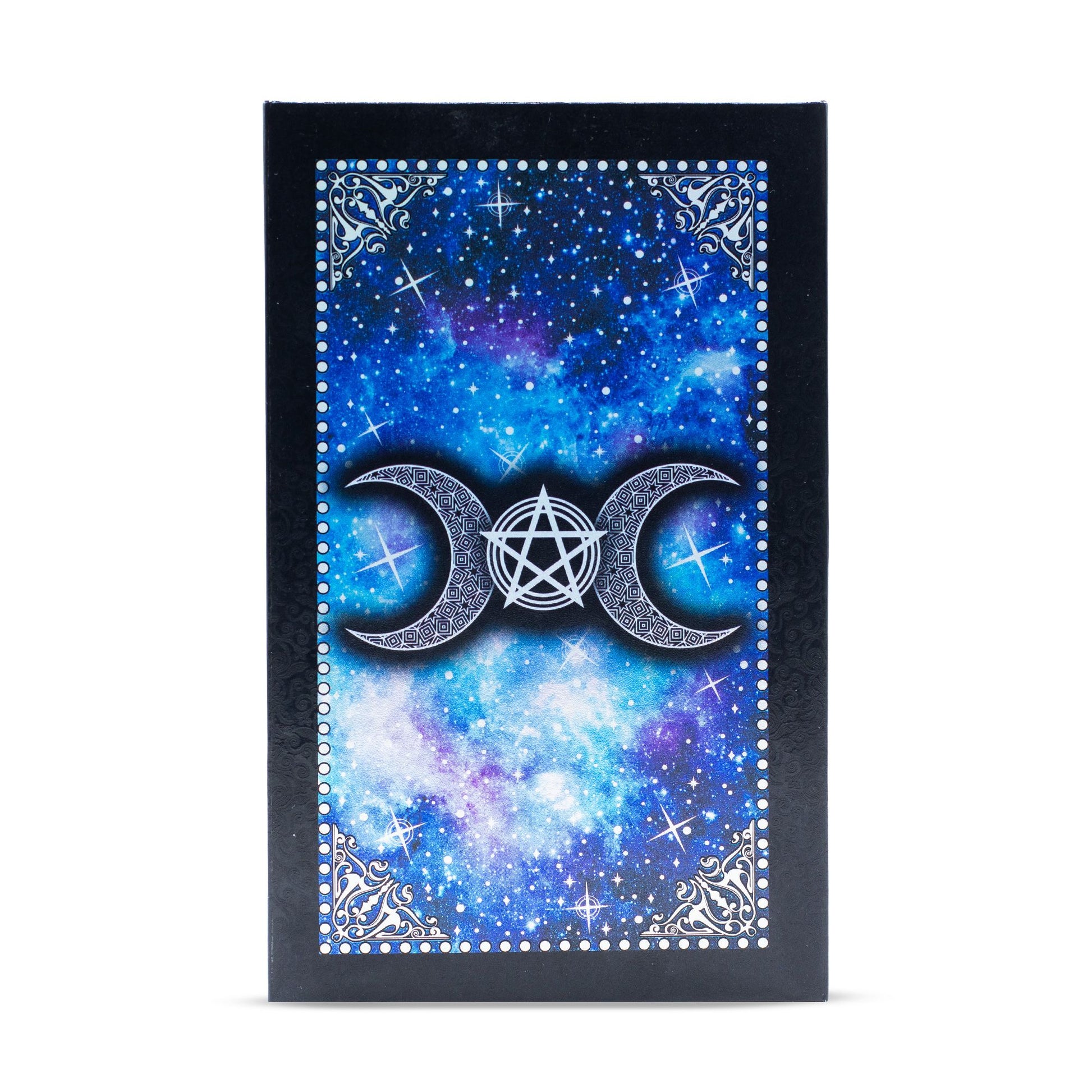 Blue Foil Tarot Card Set - Moon Face - with booklet AW Dropship UK