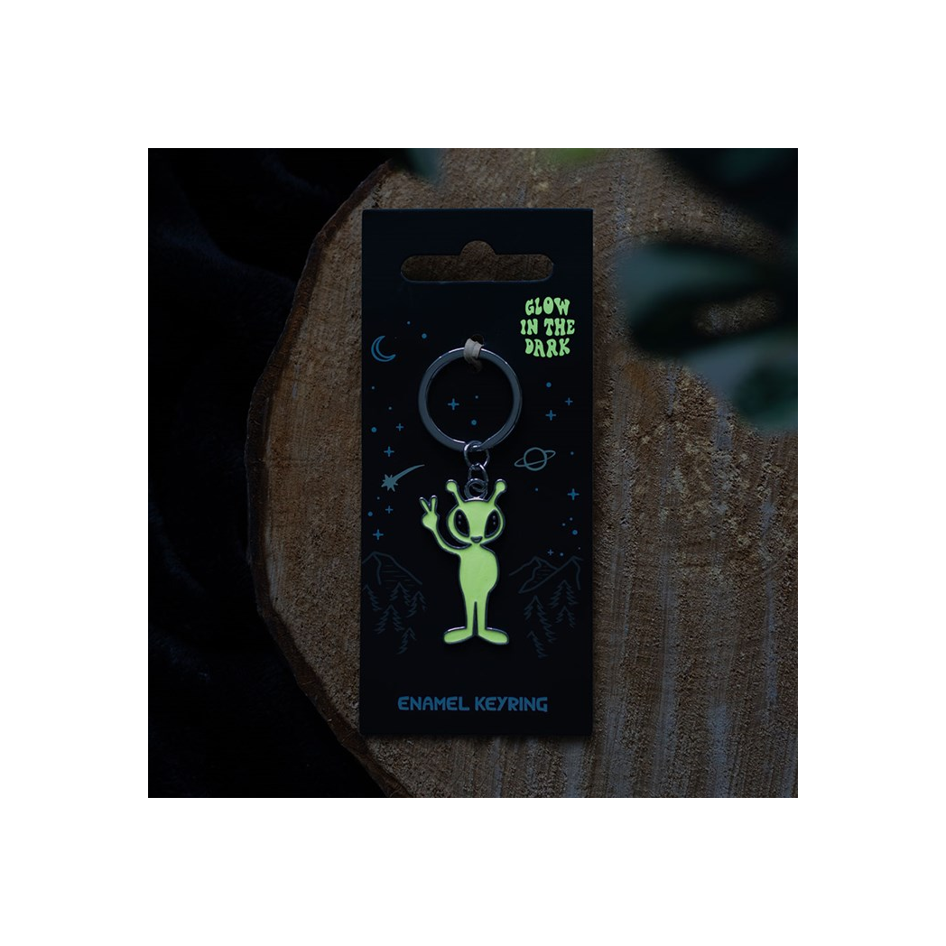 Glow in the Dark Alien Keyring N/A