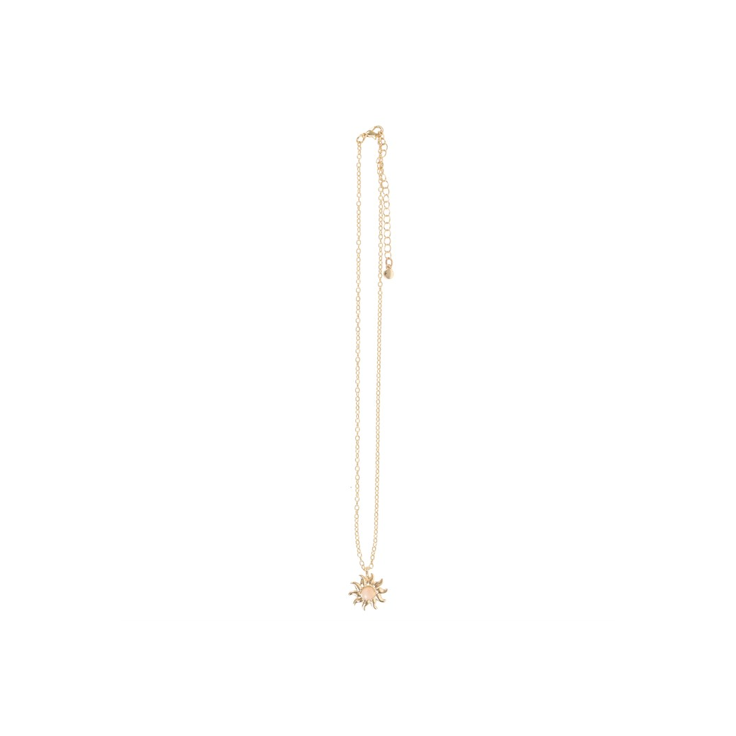 The Sun Celestial Rose Quartz Necklace Card N/A
