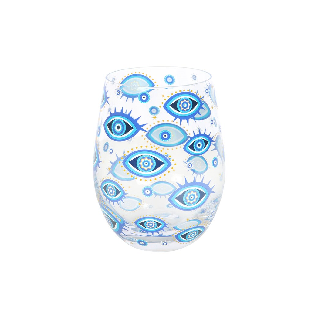 All Seeing Eye Print Stemless Glass N/A