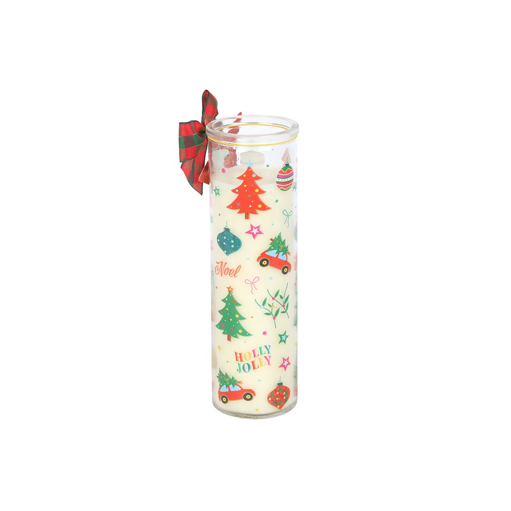 Nostalgic Christmas Print Christmas Pudding Scented Tube Candle N/A