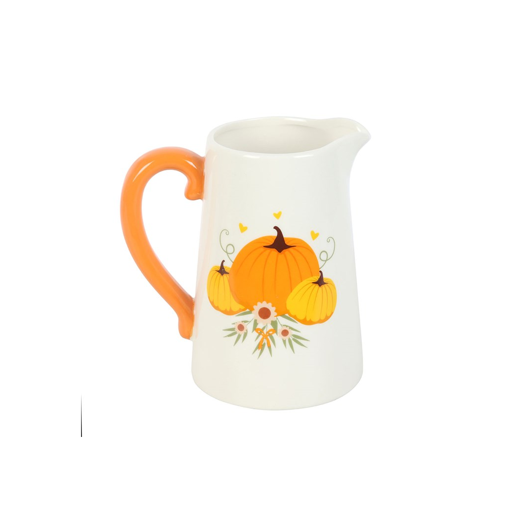 Autumn Pumpkin Ceramic Flower Jug N/A