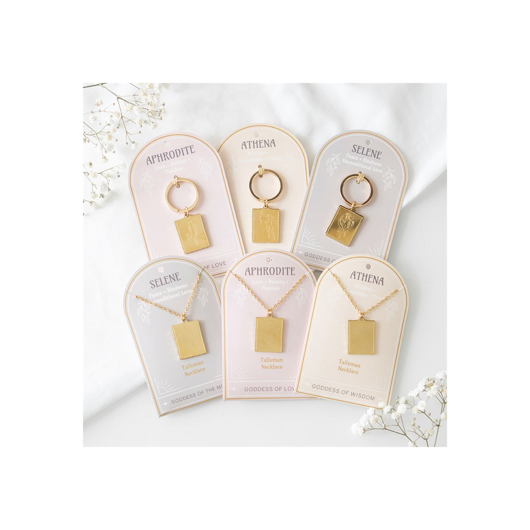 Athena Goddess Talisman Keyring N/A