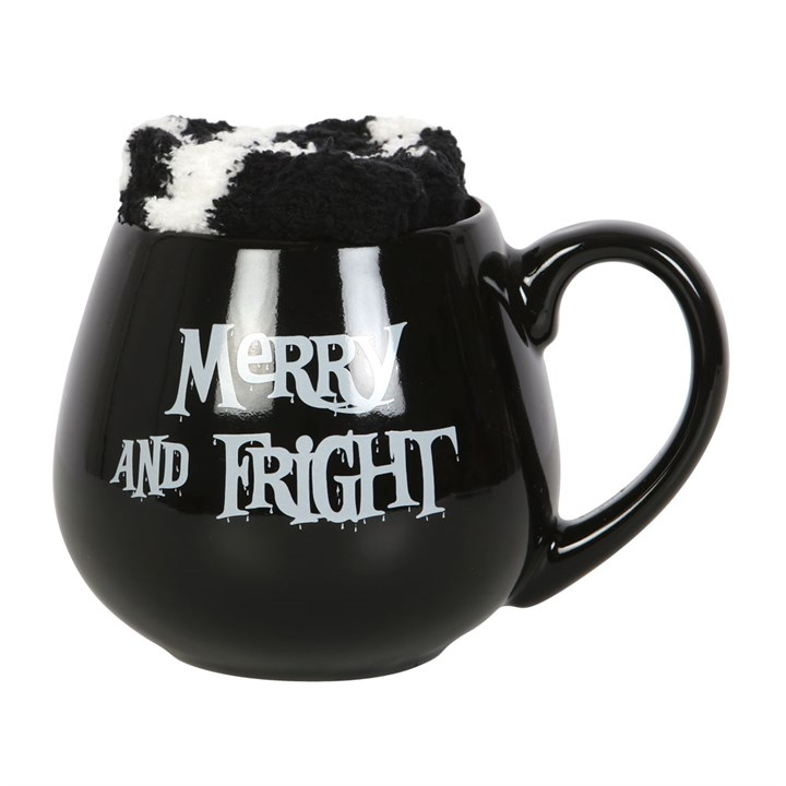 Spooky Christmas mug and fluffy socks set