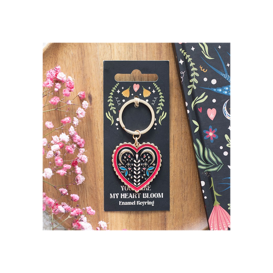 Folk Heart Keyring