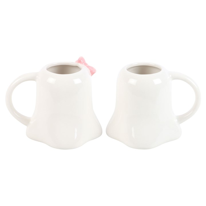 Mr and Mrs Boo spooky mug set for couples