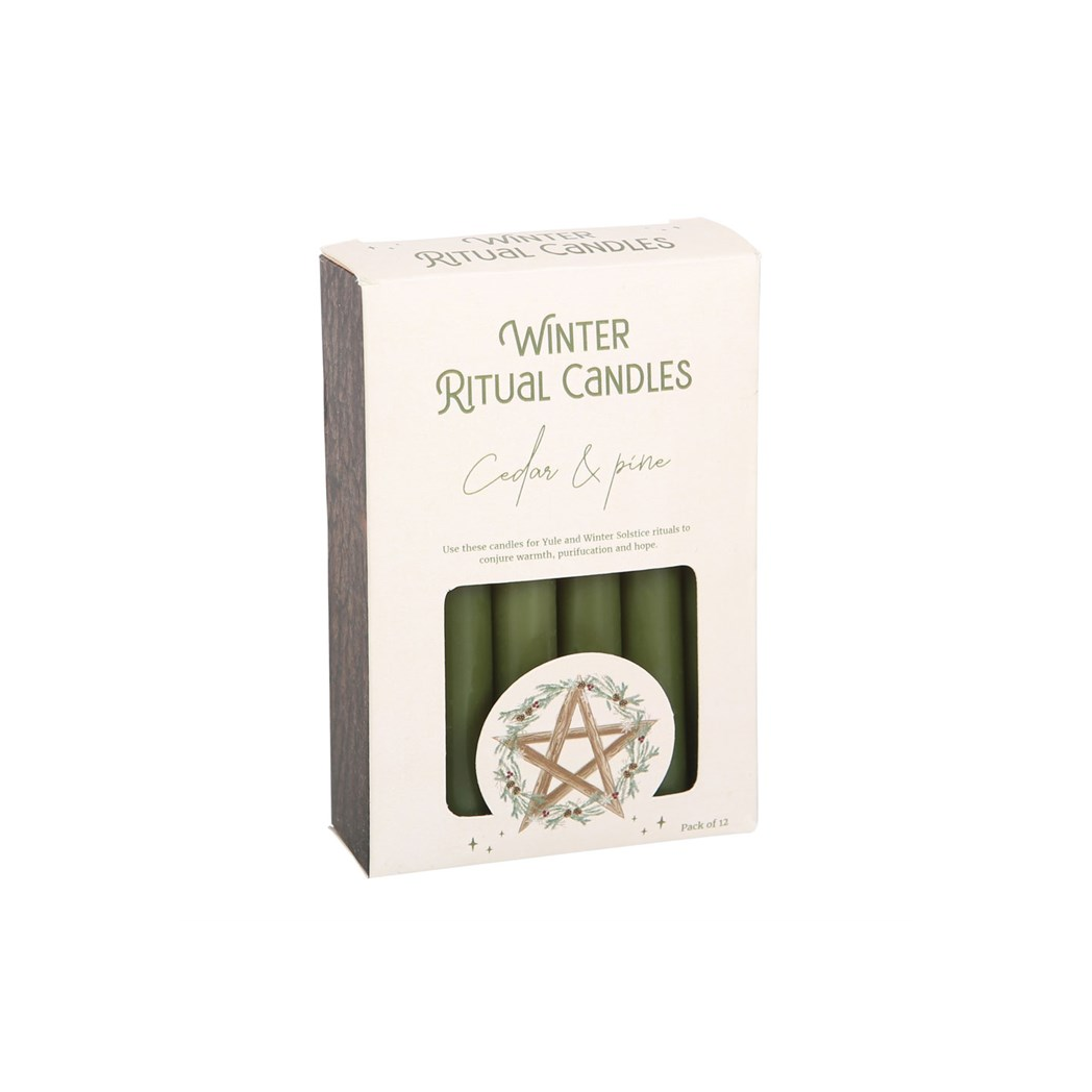 Cedar & Pine Winter Ritual Spell Candles N/A
