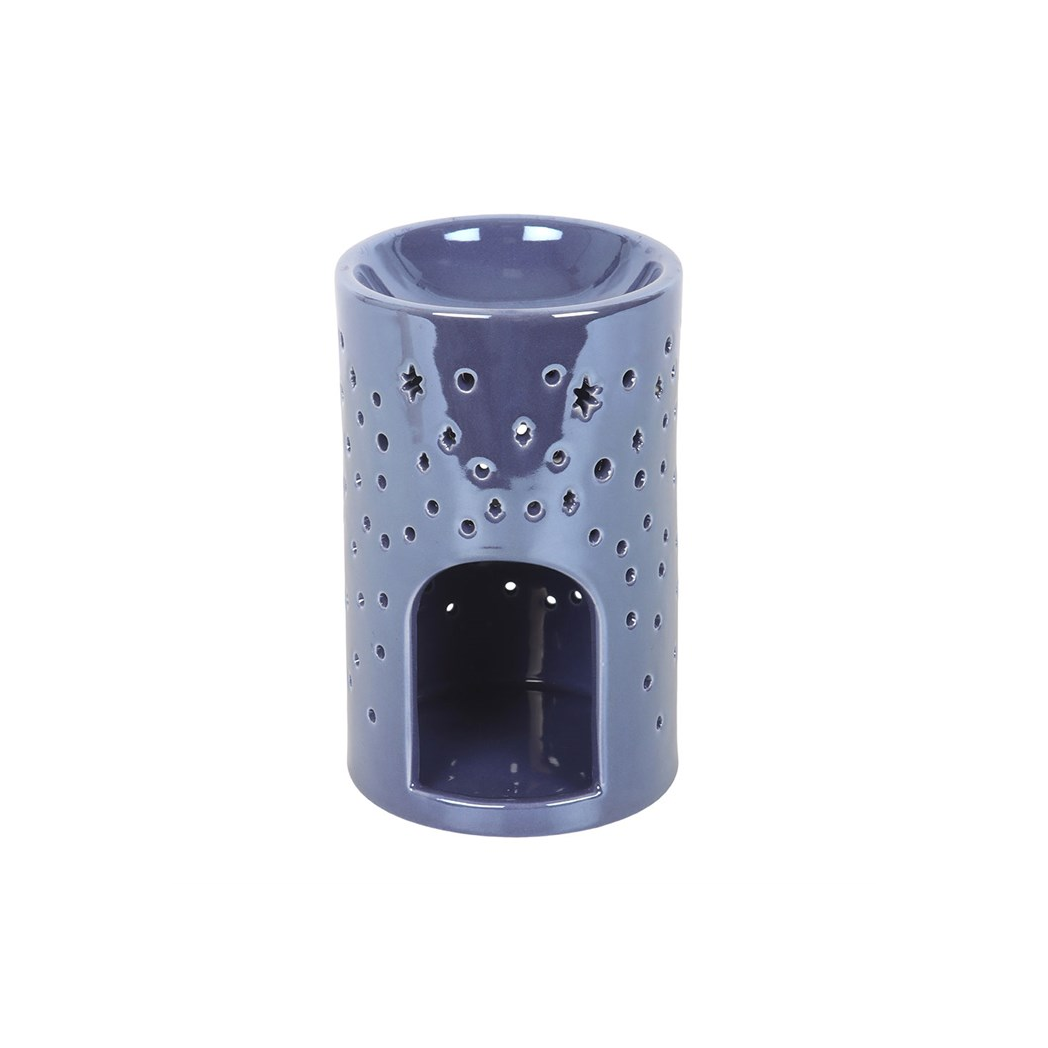 Purple moon and stars oil burner witchy home decor