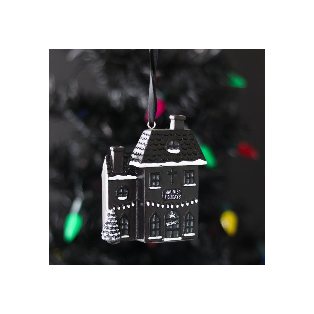 Haunted Holiday House Resin Christmas Decoration N/A