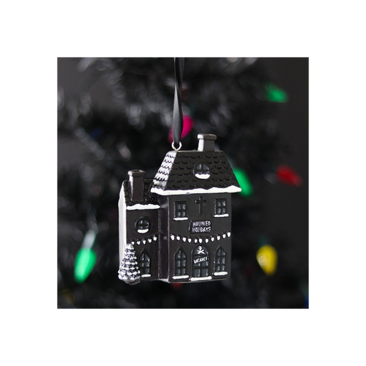 Haunted Holiday House Resin Christmas Decoration N/A