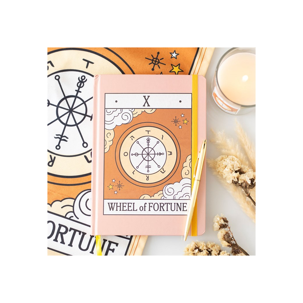The Wheel of Fortune Vintage Tarot A5 Notebook N/A