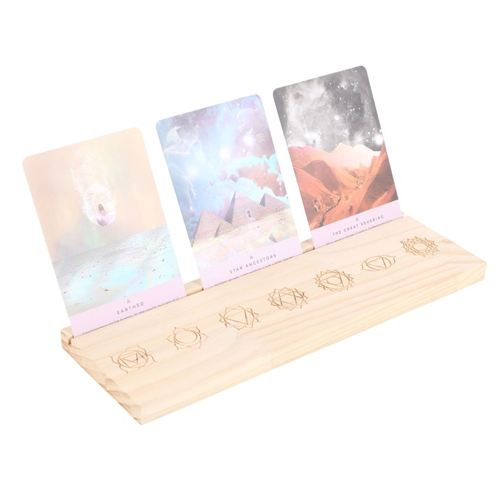 Seven chakras tarot card stand for readings