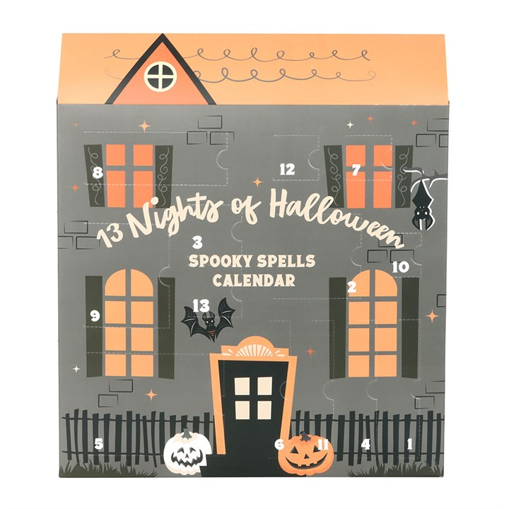 Halloween spooky spells advent calendar with crystals