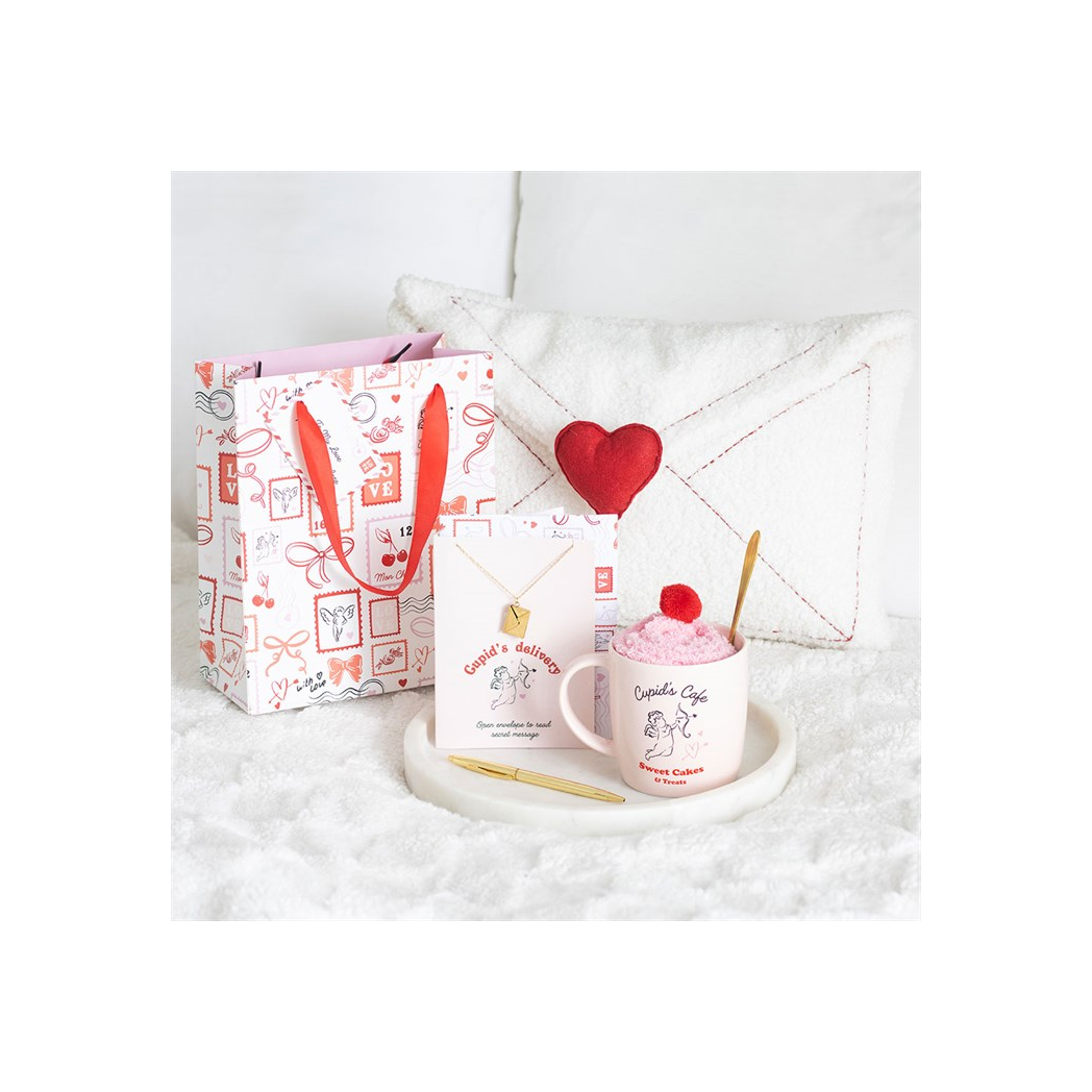 Cupid's Café Mug, Spoon and Socks Set N/A