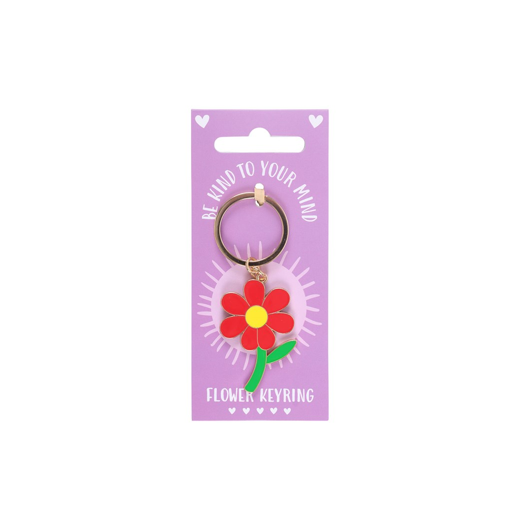 Be Kind to Your Mind Flower Keyring N/A