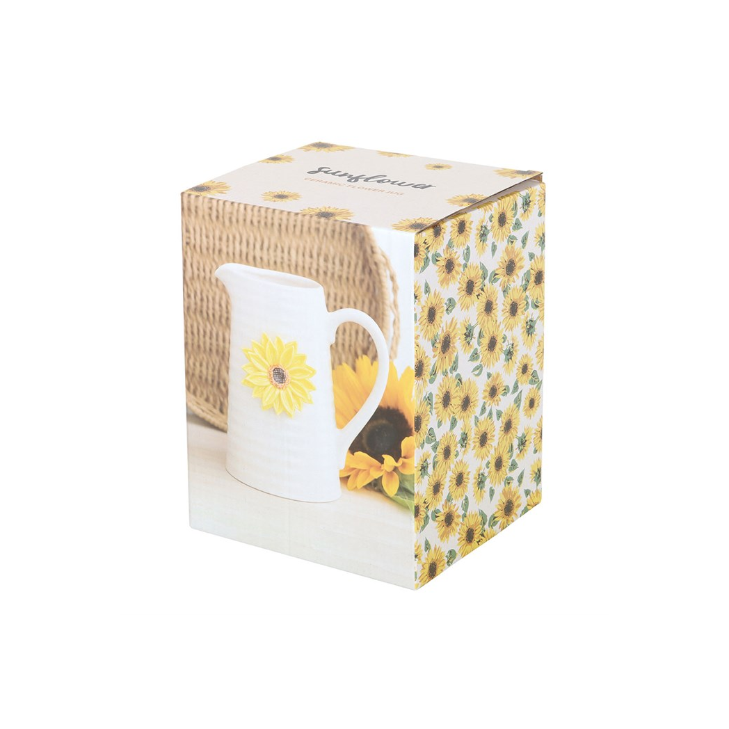 Hello Sunshine Ceramic Flower Jug with 3D Sunflower N/A