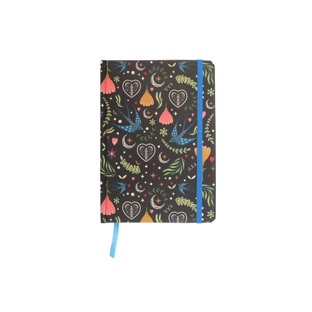 Midnight Bloom Print A5 Notebook N/A