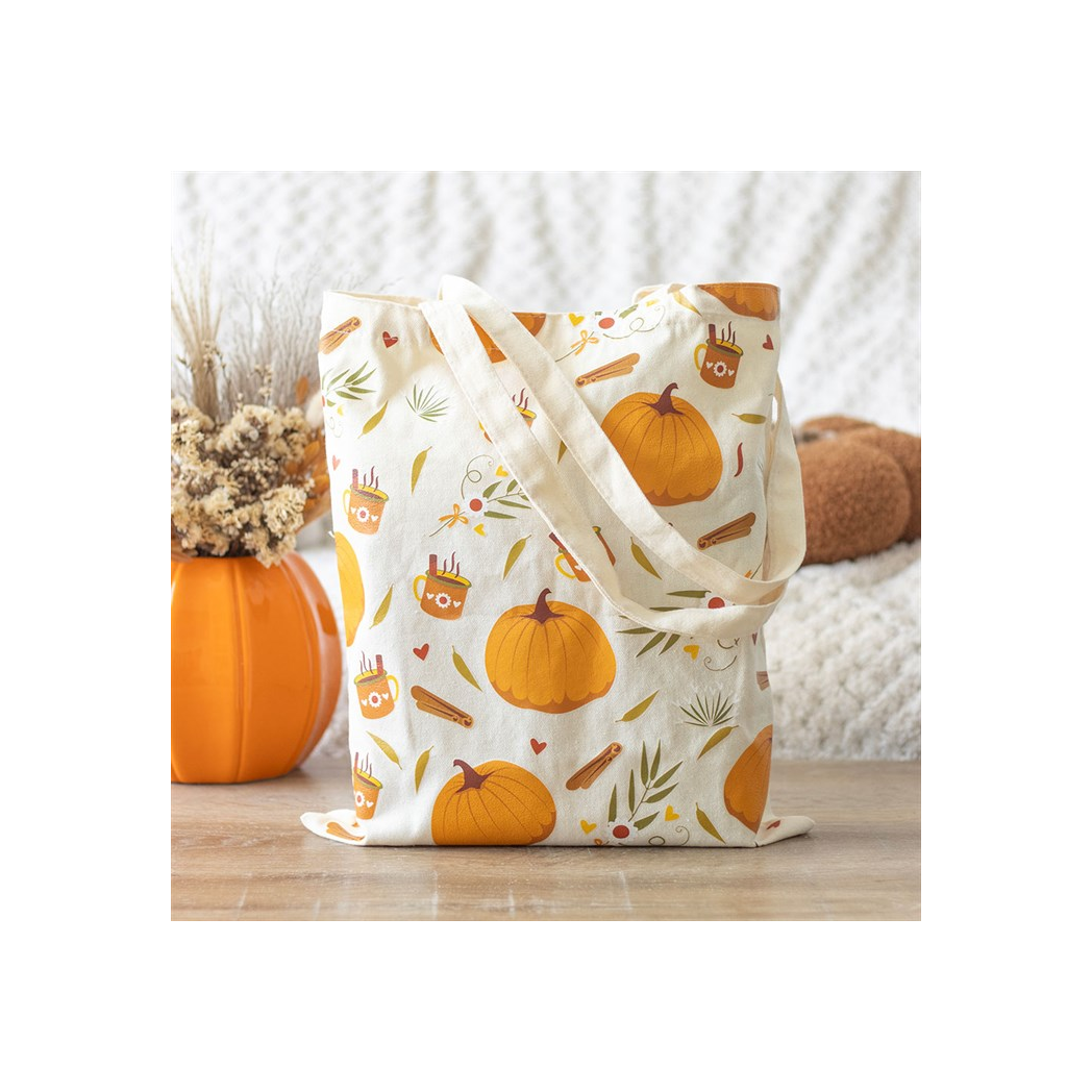 Autumn Days Print Polycotton Tote Bag N/A