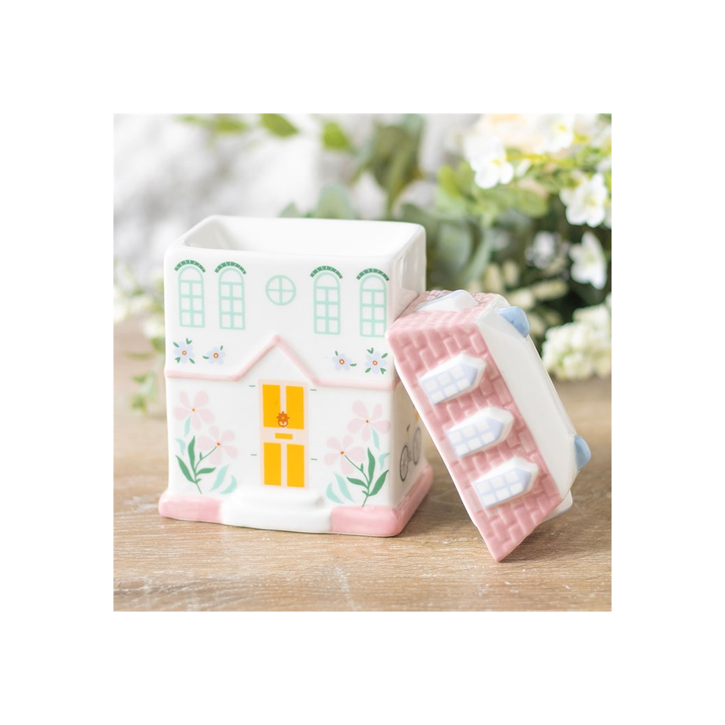 Pastel House Oil Burner and Wax Warmer